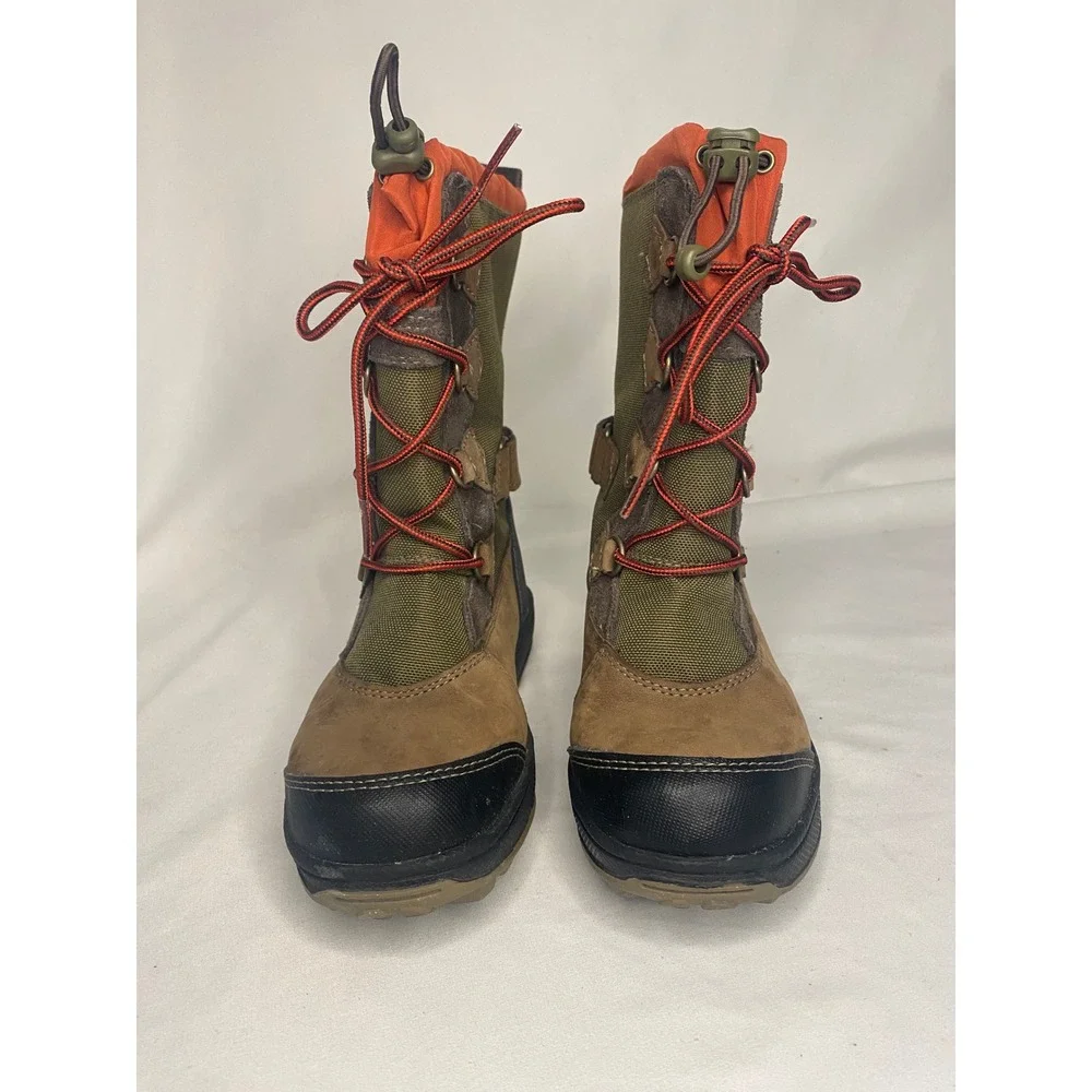 Timberland Kids Waterproof Winter Boots Brown Olive Orange 52836M US 12 Toddler